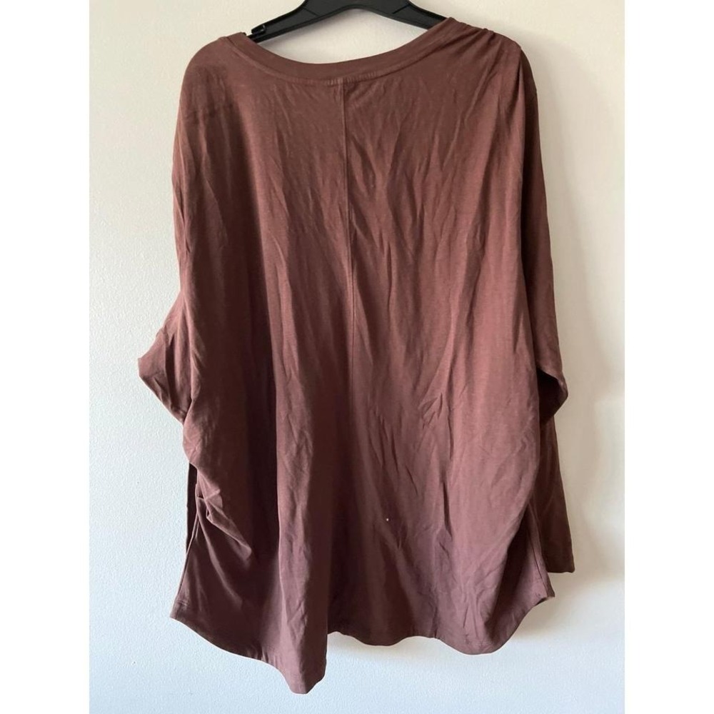 Athleta Outbound V-Neck Top Java Brown 3X NWT NWT - image 2